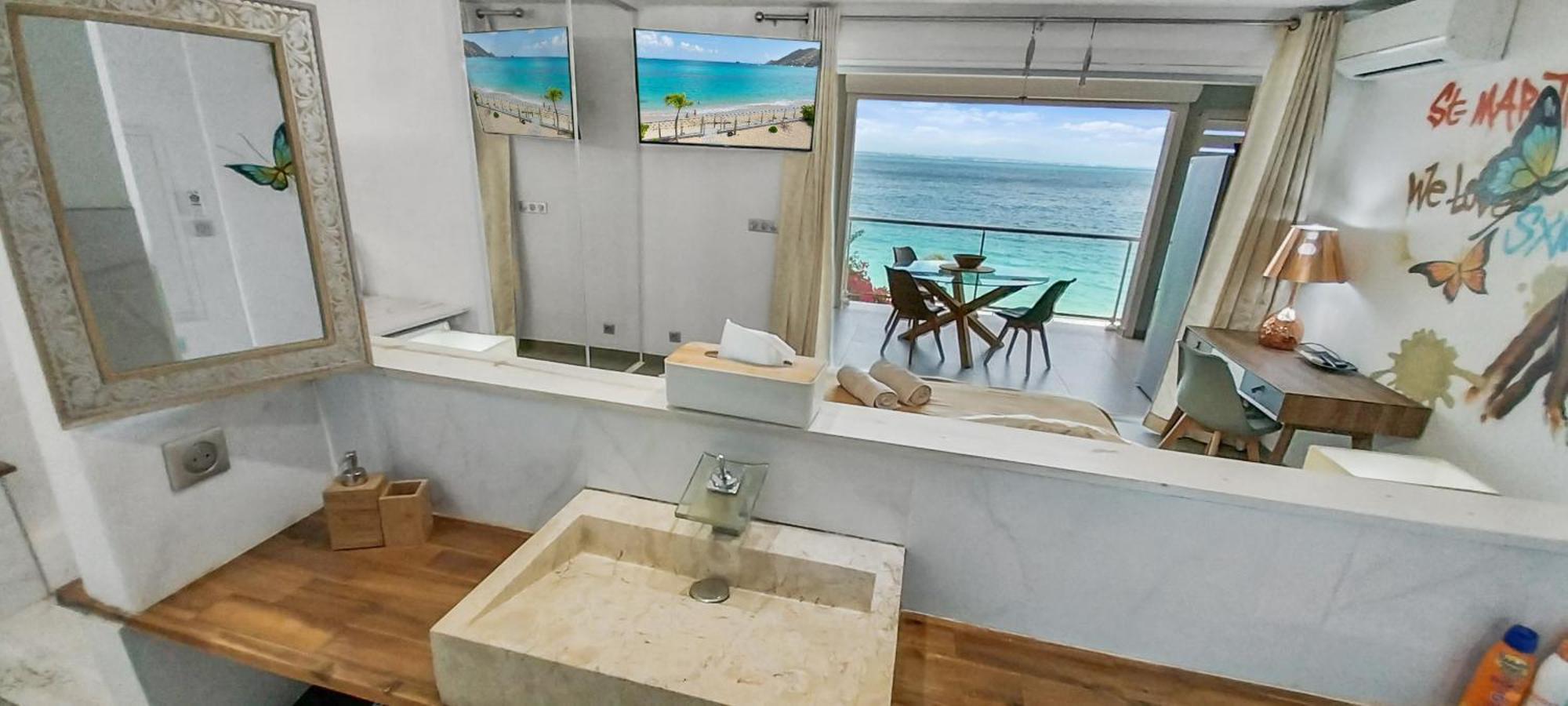 גרנד קז Official Page "Residence Bleu Marine" - Sea View Apartments & Studios - Saint-Martin French Side מראה חיצוני תמונה