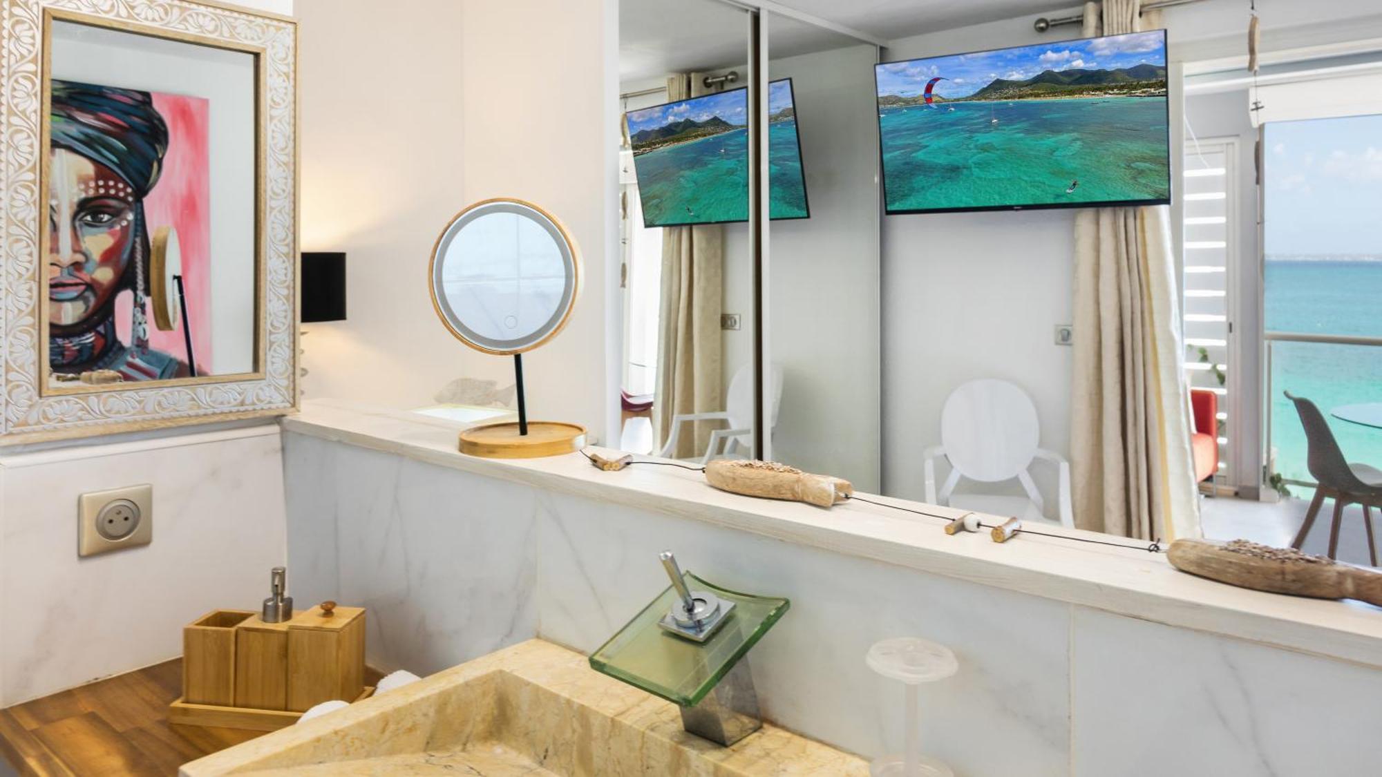 גרנד קז Official Page "Residence Bleu Marine" - Sea View Apartments & Studios - Saint-Martin French Side חדר תמונה